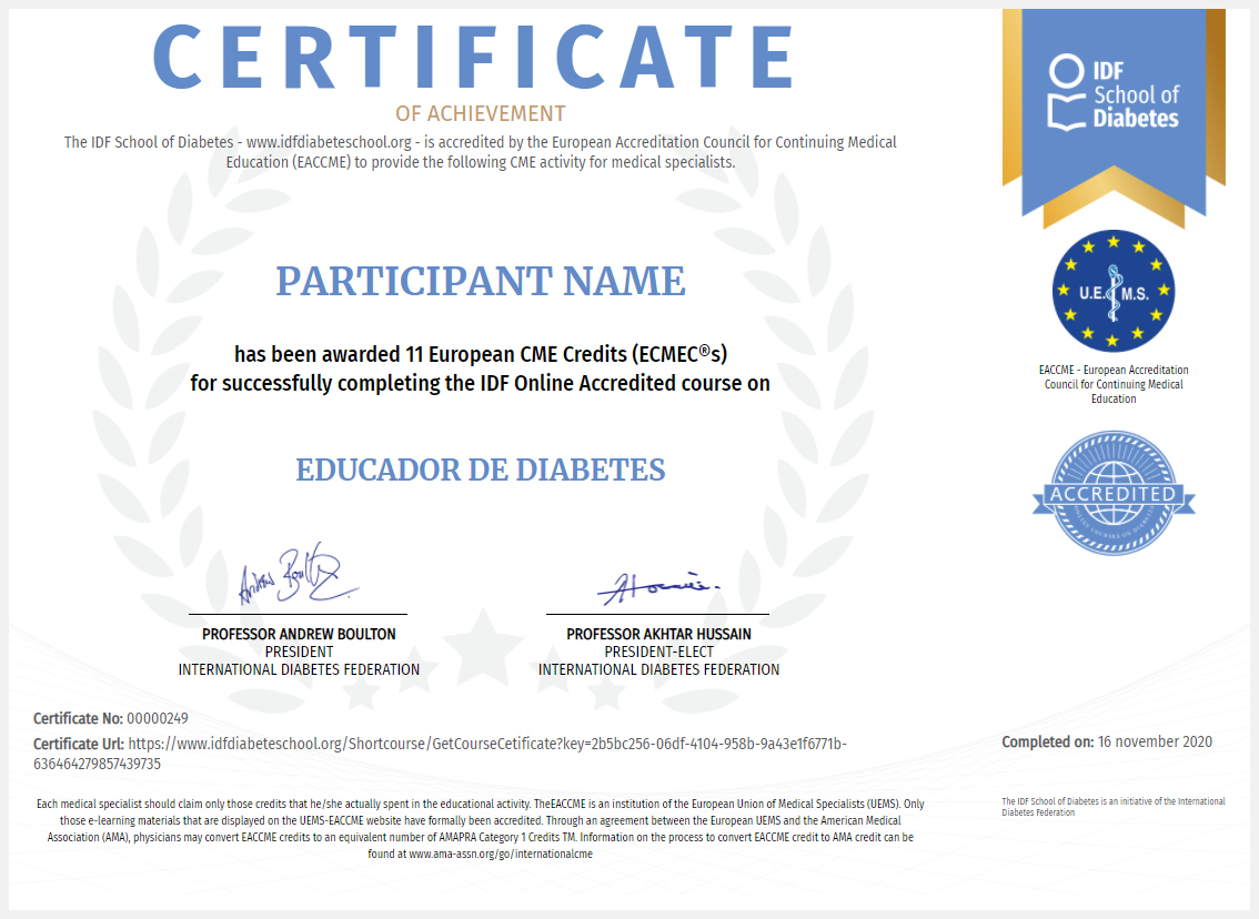 diabetes online course